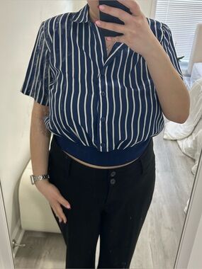 vintage judy bond button down blouse